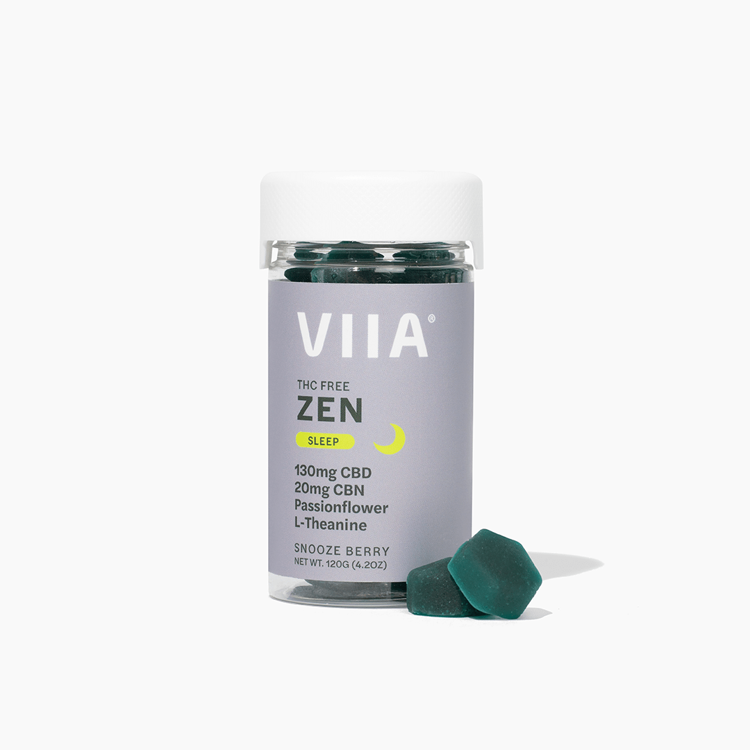 VIIA | Gummies | THC-FREE | CBD + CBN | Zen | Snooze Berry / 20 Count